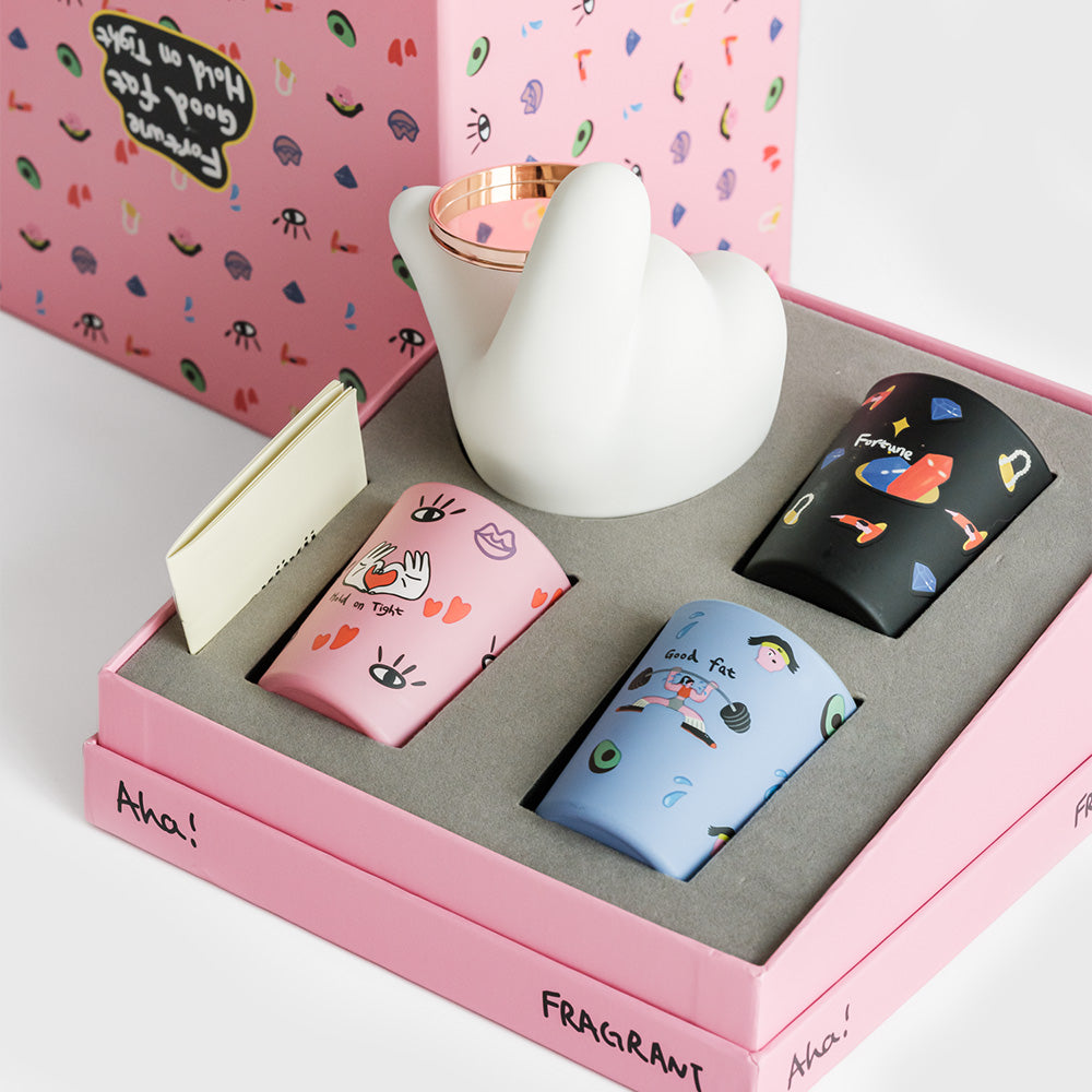 wekuku | Aha! 02 Gift Box 任你拿捏系列禮盒裝 香薰蠟燭