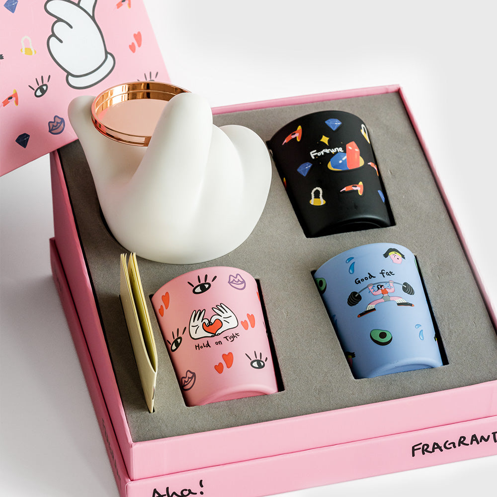 wekuku | Aha! 02 Gift Box 任你拿捏系列禮盒裝 香薰蠟燭