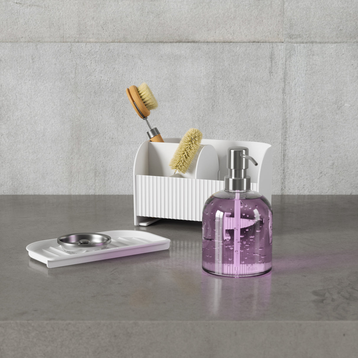 umbra | SLING SINK CADDY W/PUMP 托盤