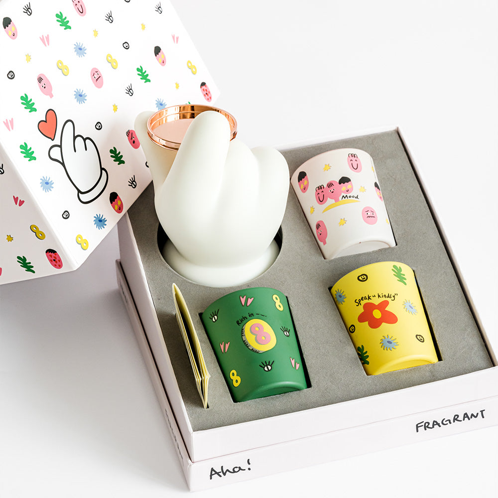 wekuku | Aha! 01 Gift Box 輕鬆拿捏系列禮盒裝 香薰蠟燭