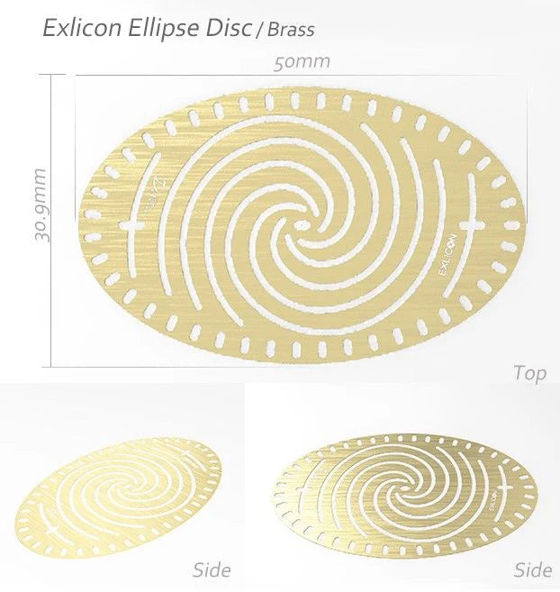 Ddiin | Exlicon橢圓黃銅圓盤Small Brass Exlicon Disc