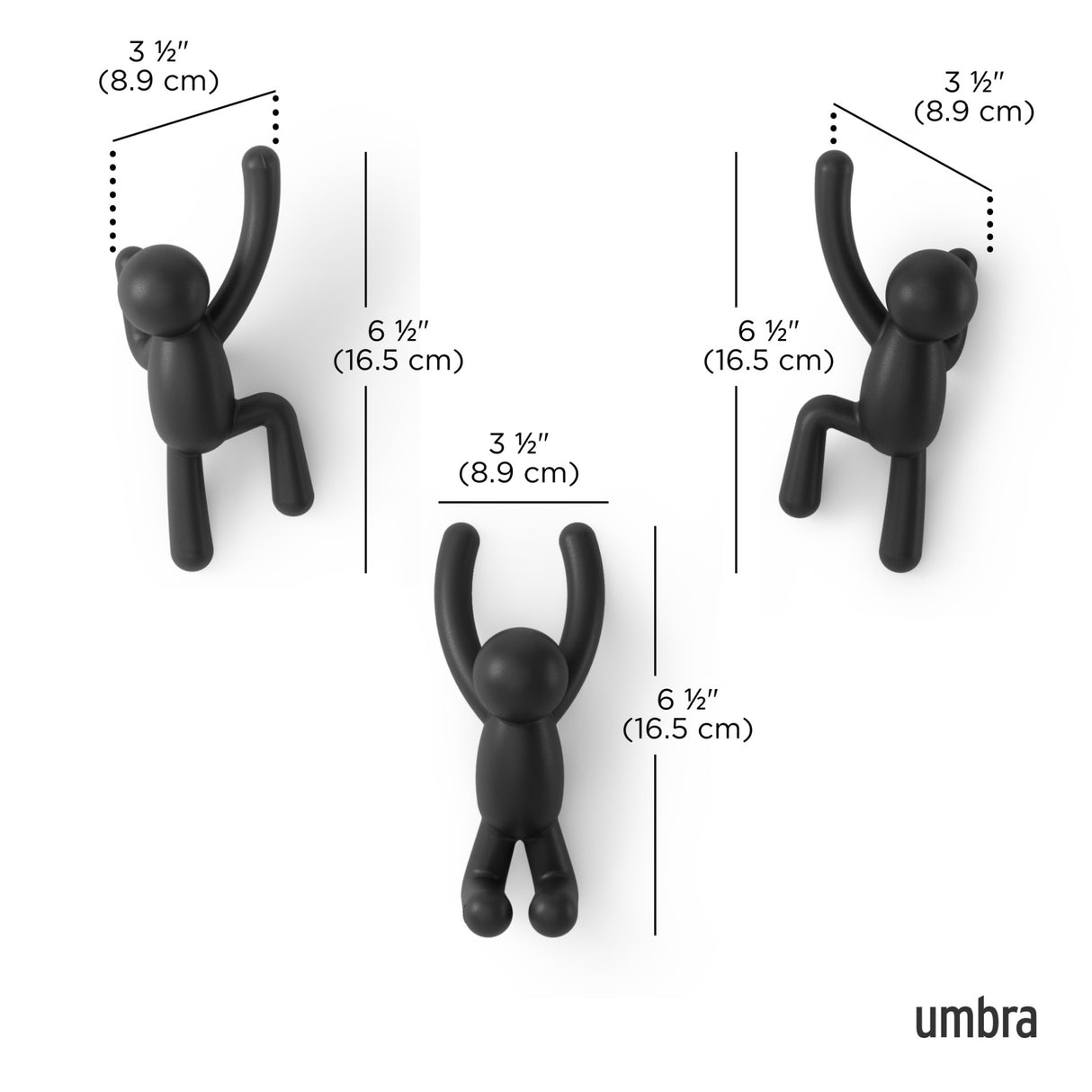 umbra | BUDDY HOOK (3) ASST Buddy壁鉤