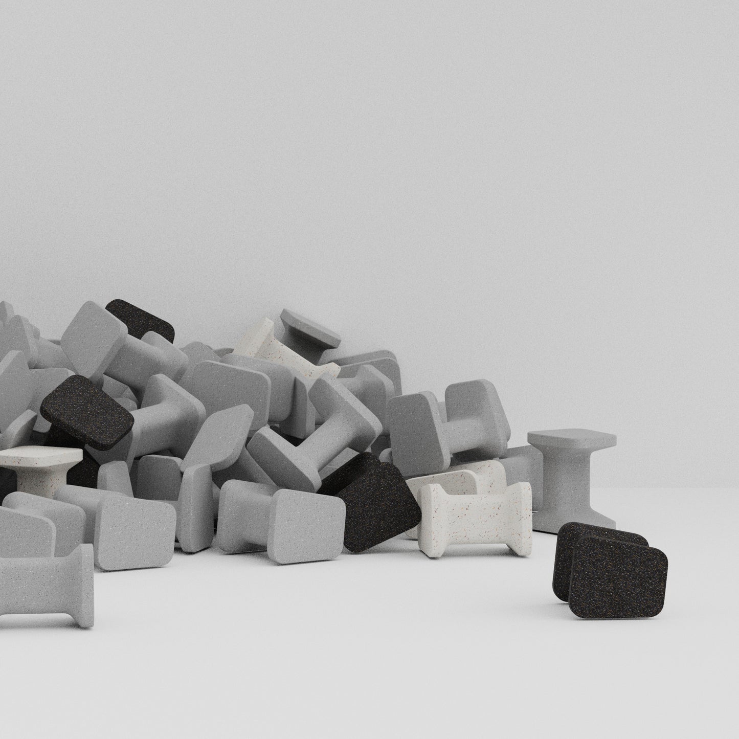 GYRO | MAP Stool (black) 消波塊坐凳 黑色