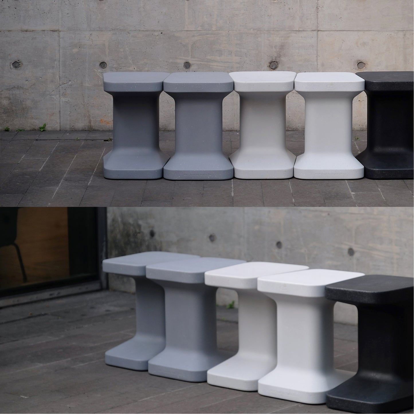 GYRO | MAP Stool (black) 消波塊坐凳 黑色