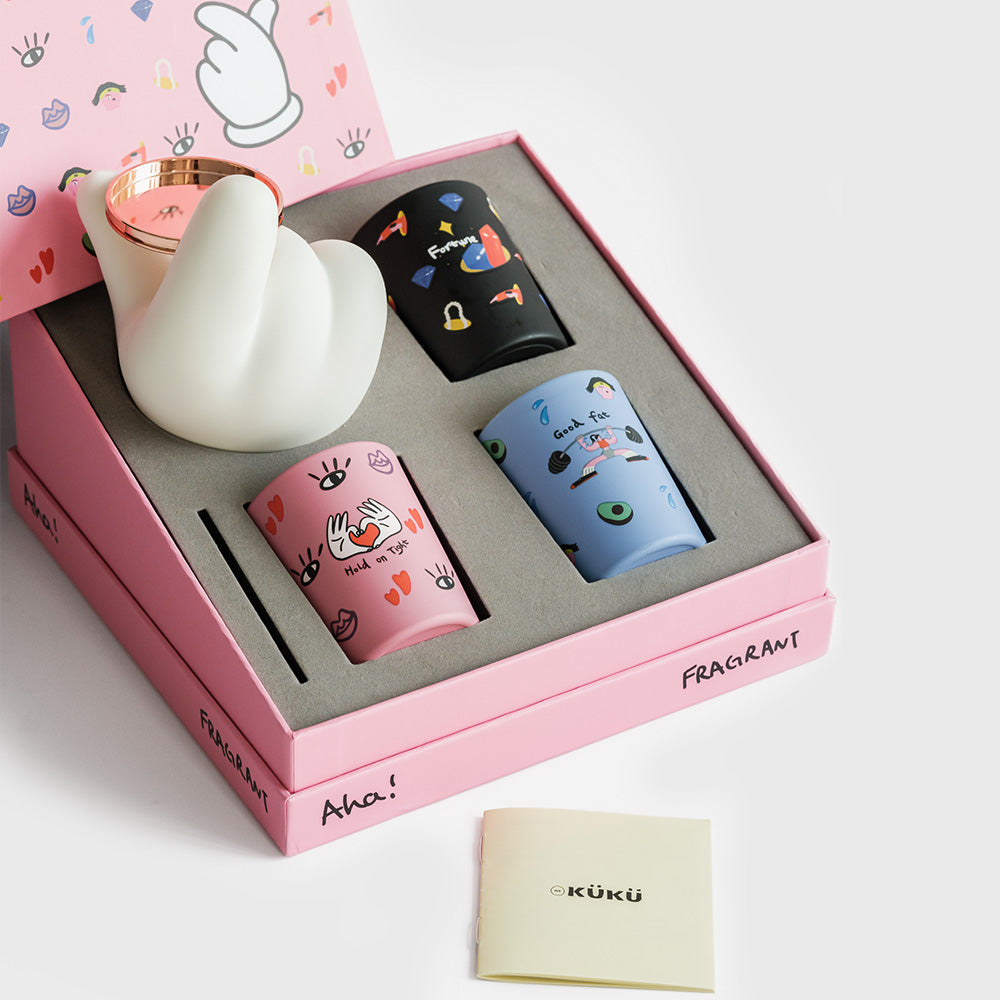wekuku | Aha! 02 Gift Box 任你拿捏系列禮盒裝 香薰蠟燭
