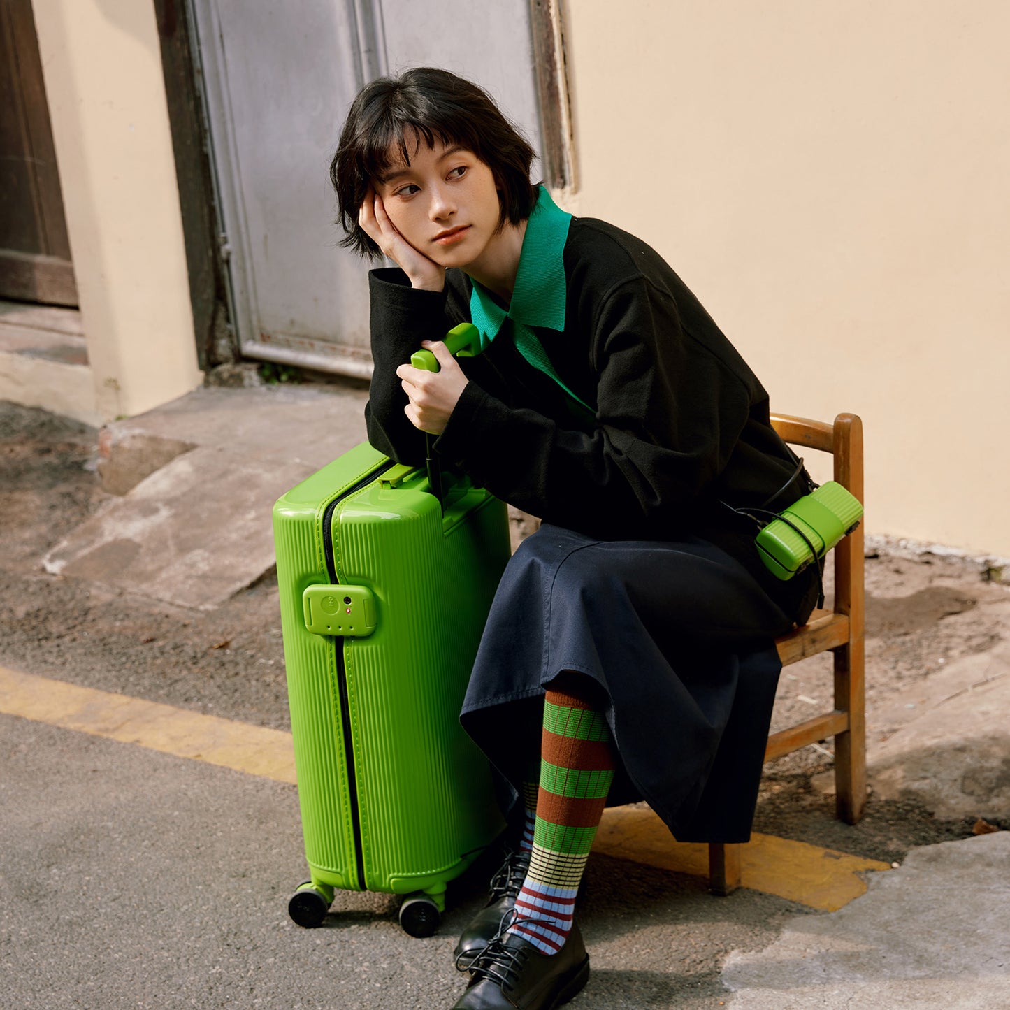 ITO |  PISTACHIO STRIPED 2 ECTOTHERM GREEN  20inch 開心果行李箱 冷血綠