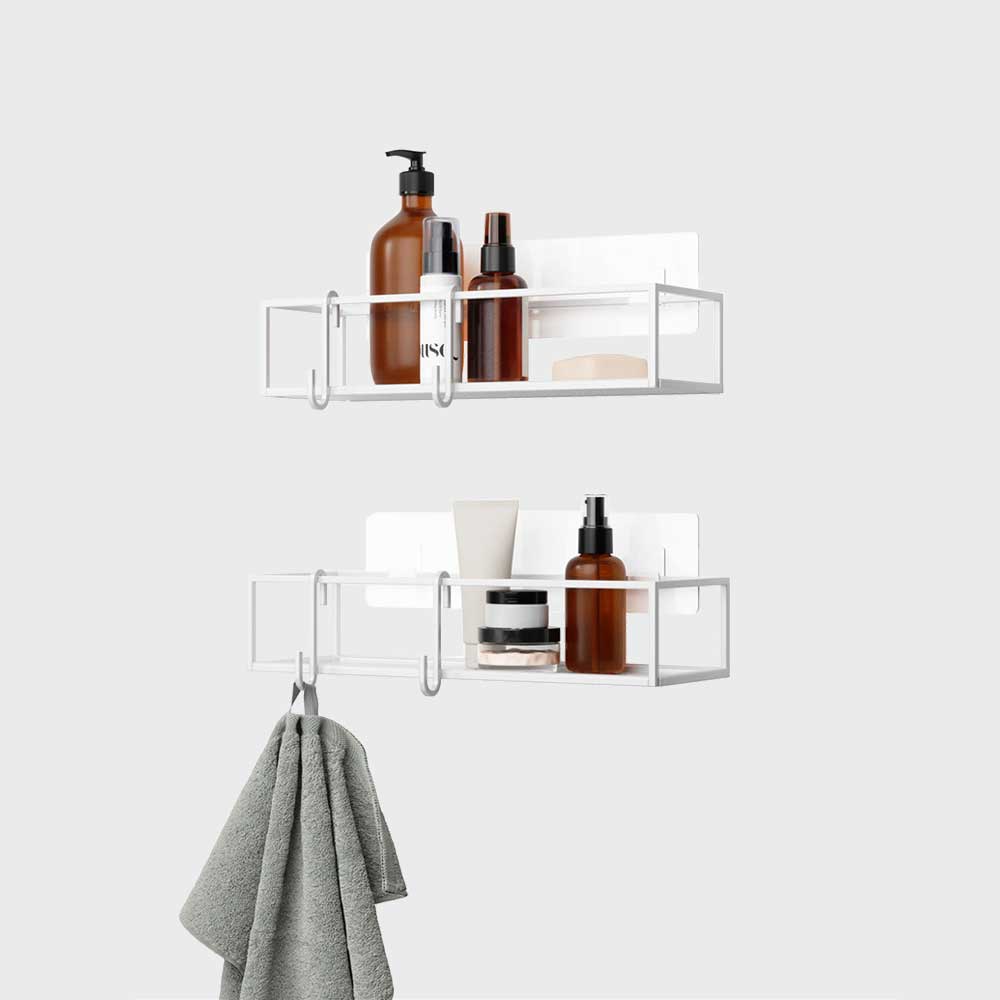 umbra | CUBIKO  ADHESIVE  BIN SET OF 2 淋浴收納架