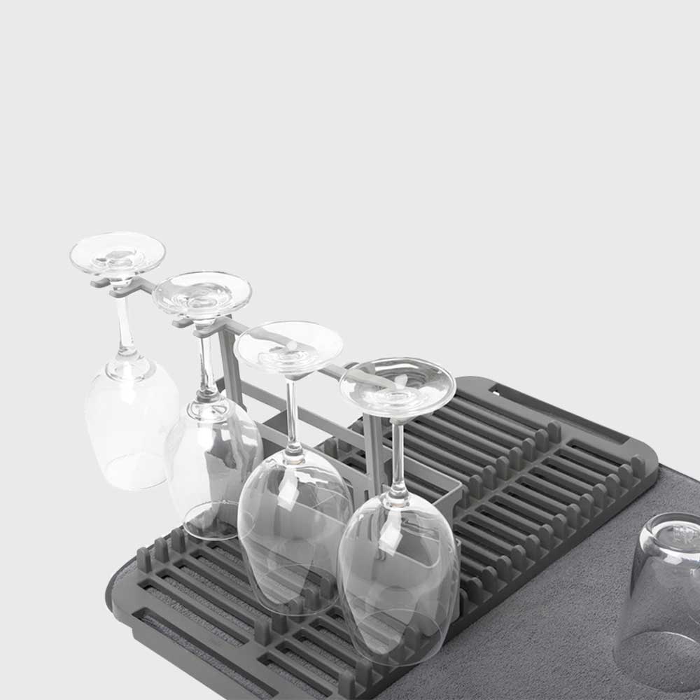 umbra | UDRY DISHRACK W/ DRY MAT CHARCOAL 瀝水架