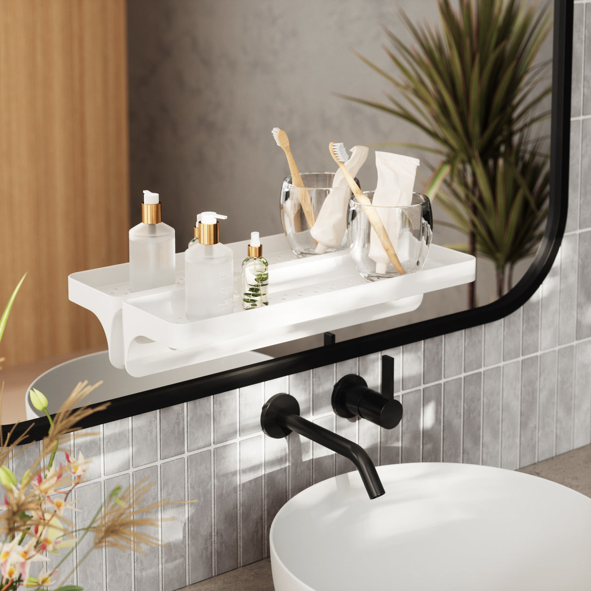 umbra | FLEX ADHESIVE SHELF 菲樂黏鉤免釘置物架
