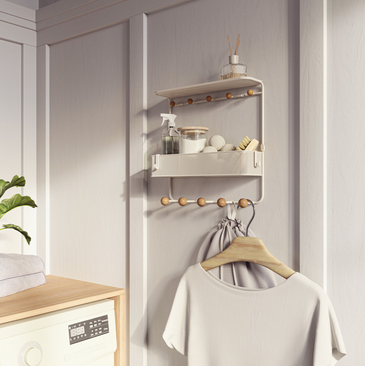umbra | ESTIQUE SHELF WITH HOOKS 掛鉤