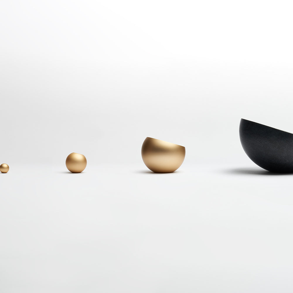 WUU | Shell Container - Gold 壳容器 黑
