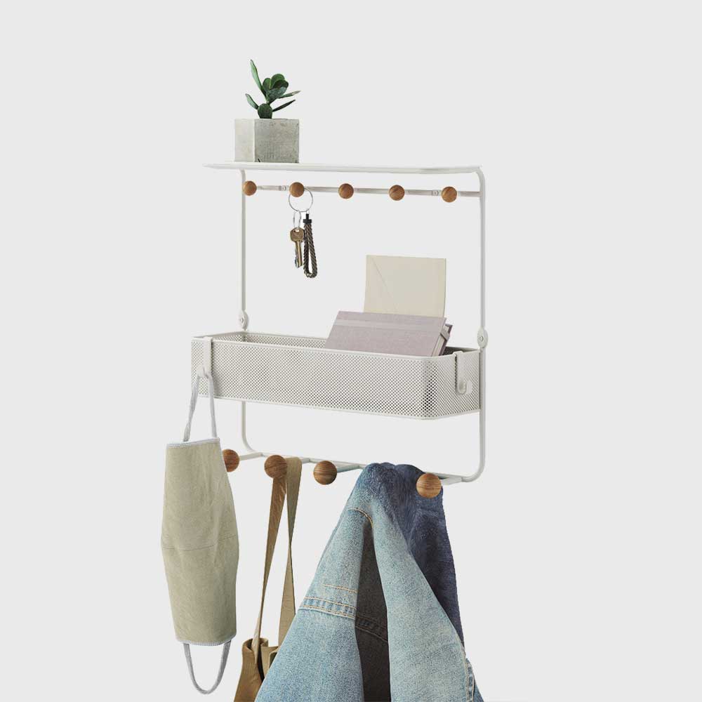umbra | ESTIQUE SHELF WITH HOOKS 掛鉤