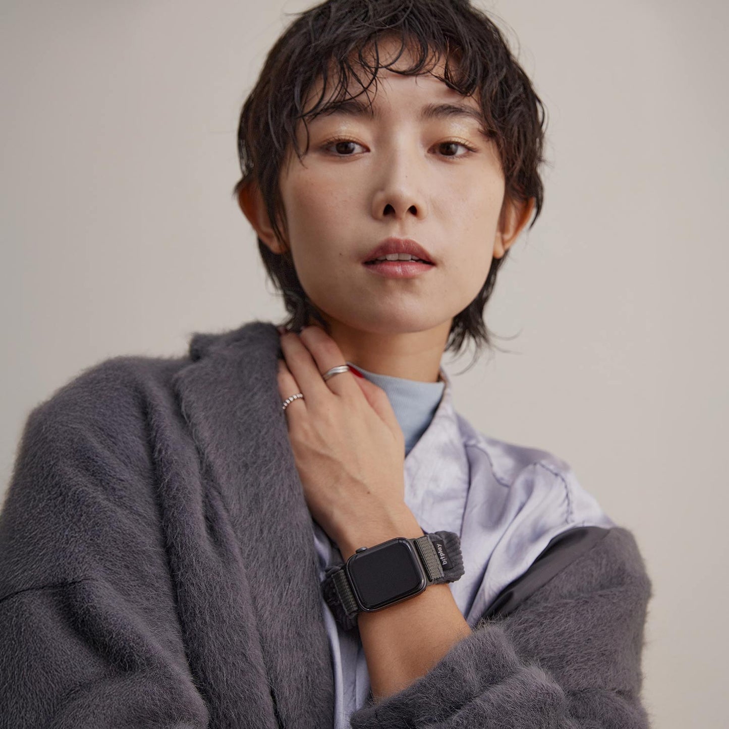 bitplay |  蓬鬆圈圈錶帶 Ultra/46/45/44/42 mm 迷霧灰