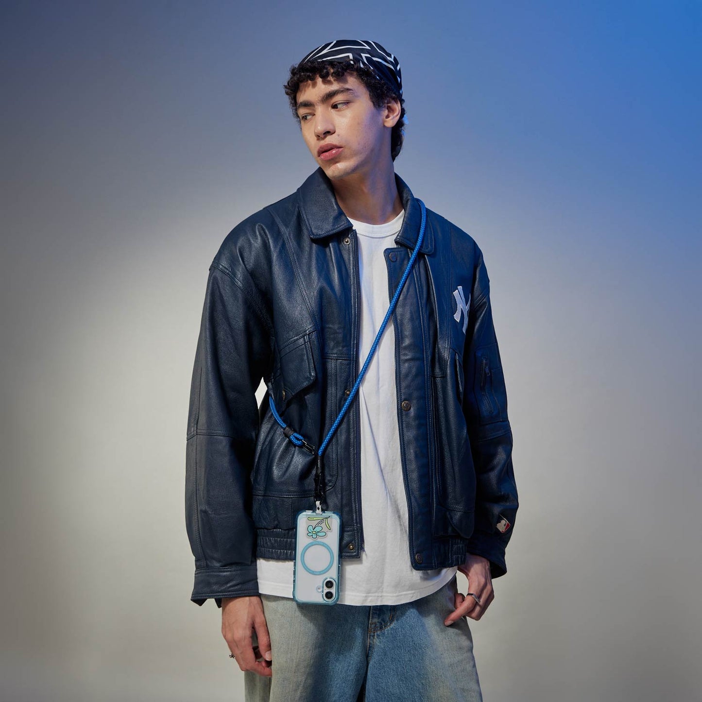 bitplay |  8mm 兩用掛繩背帶V2 深海藍