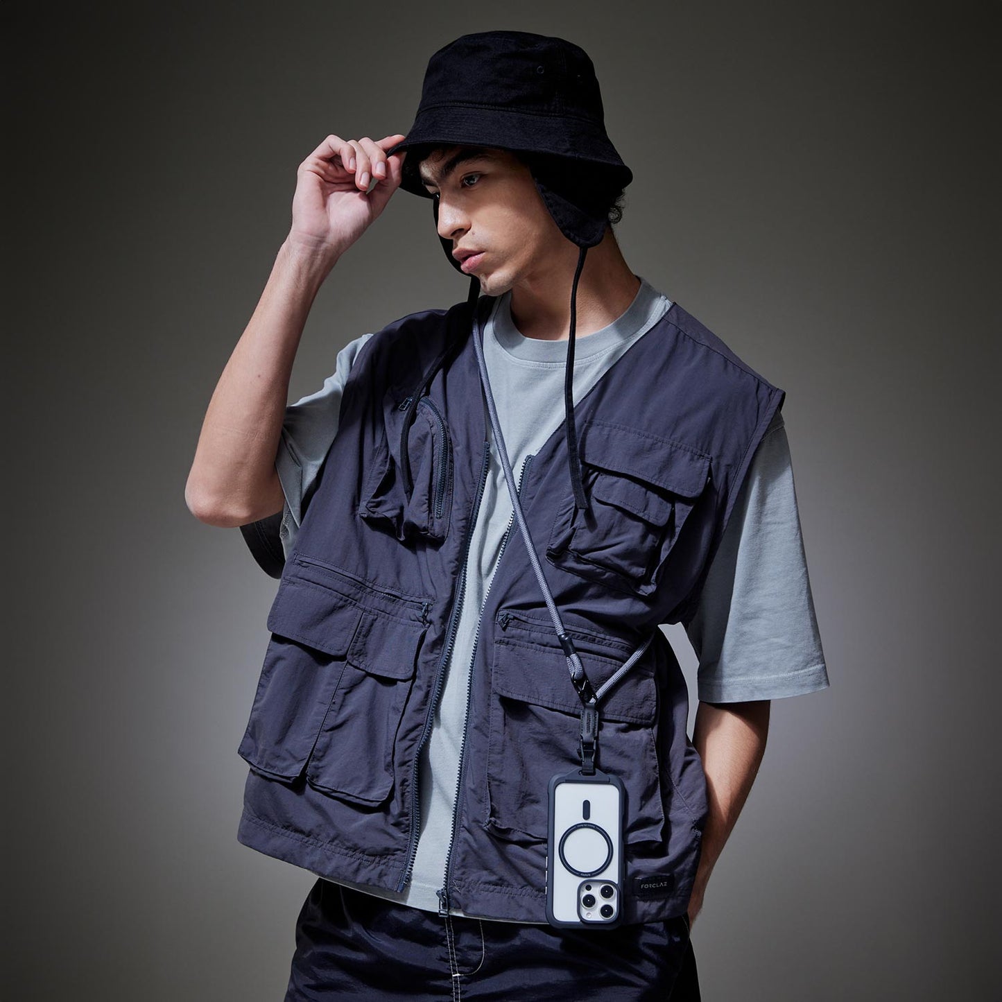 bitplay |  8mm 兩用掛繩背帶V2 深海藍