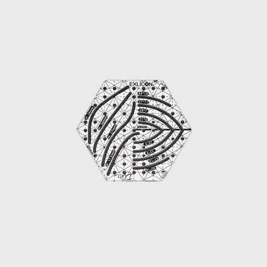 Ddiin | Small Stainless Steel Hexagon Disc 迷你不鏽鋼小六角形尺