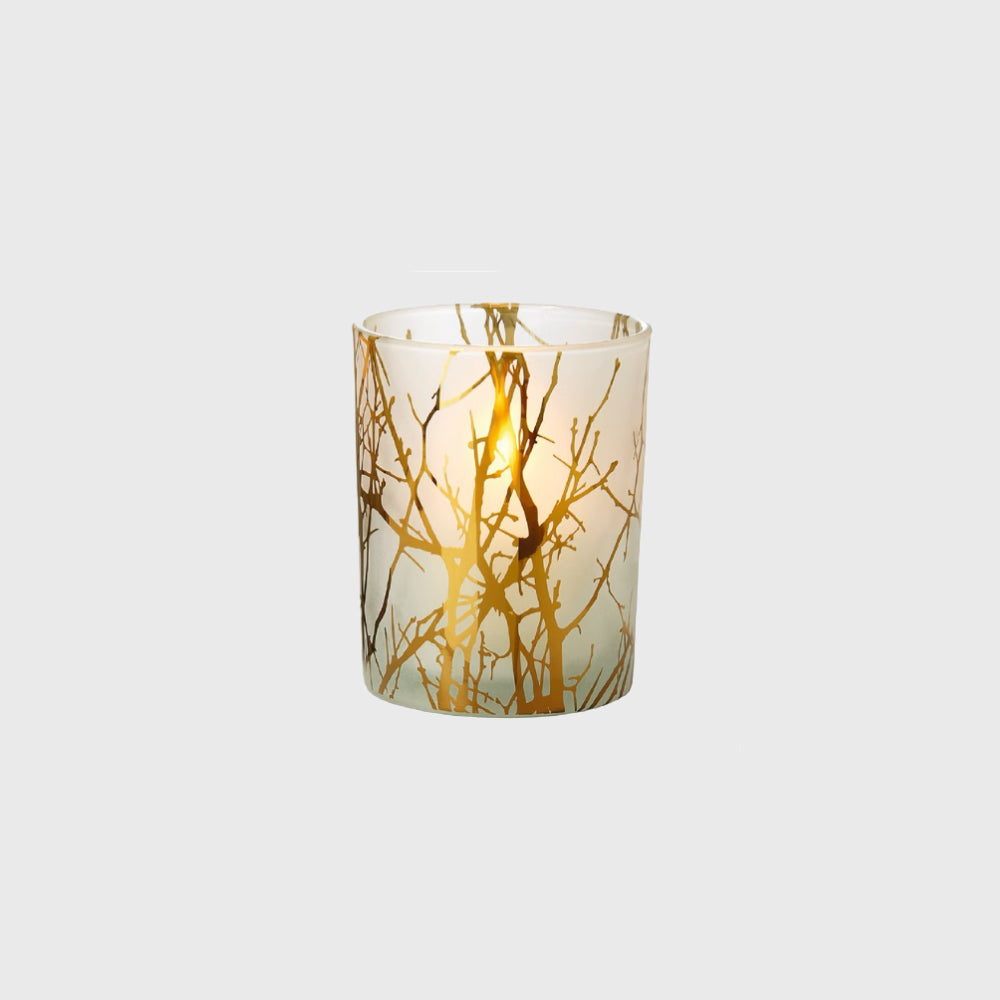Philippi | 磨砂玻璃燭台 金枝10cm