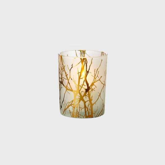 Philippi | 磨砂玻璃燭台 金枝10cm