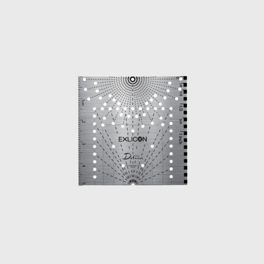 Ddiin | Small Square Disc 03 小型方形尺03號不鏽鋼精準繪圖尺