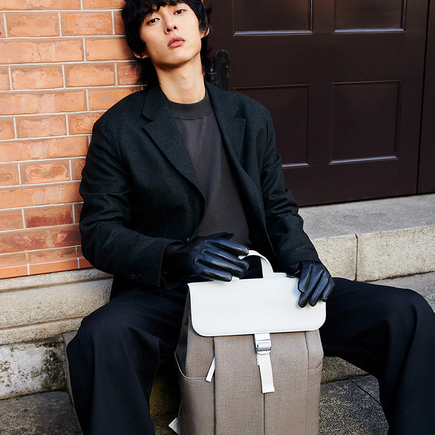 ITO | PORCINI BACKPACK  BLUSH APRICOT 城市雙肩包 杏色