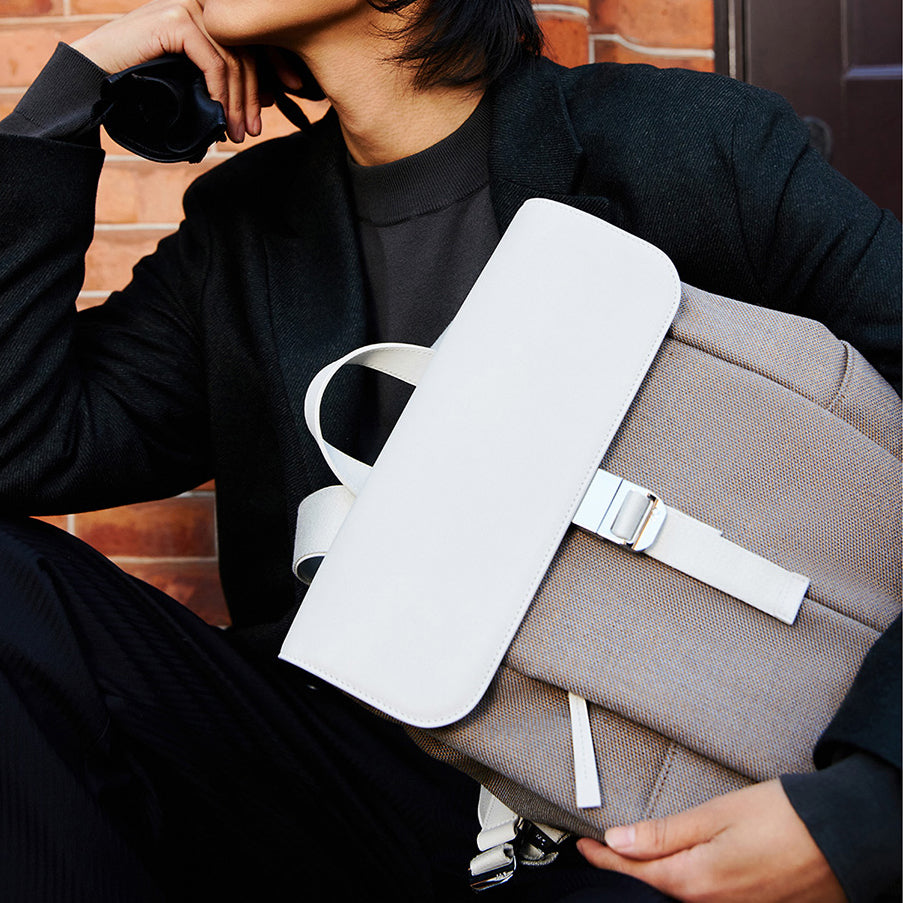 ITO | PORCINI BACKPACK  BLUSH APRICOT 城市雙肩包 杏色