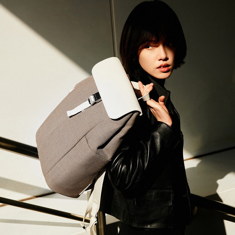 ITO | PORCINI BACKPACK  BLUSH APRICOT 城市雙肩包 杏色