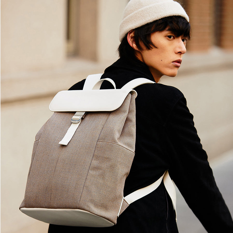 ITO | PORCINI BACKPACK  BLUSH APRICOT 城市雙肩包 杏色