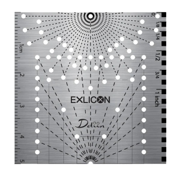 Ddiin | Small Square Disc 03 小型方形尺03號不鏽鋼精準繪圖尺