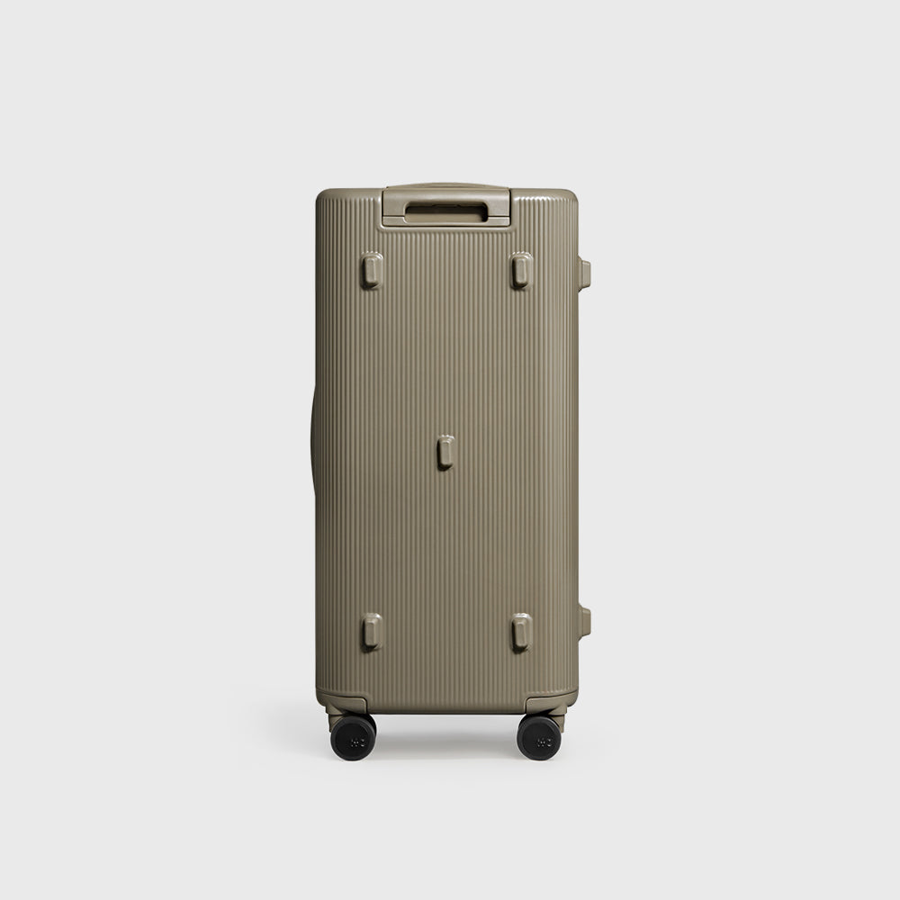 ITO |  PISTACHIO STRIPED 2 TRUNK  PLAIN GREY 開心果胖胖箱行李箱 平原灰