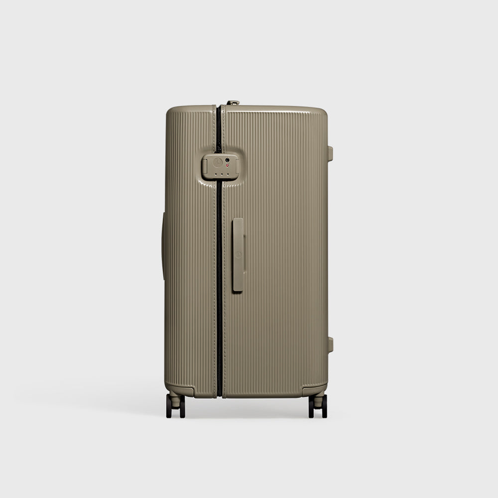 ITO |  PISTACHIO STRIPED 2 TRUNK  PLAIN GREY 開心果胖胖箱行李箱 平原灰